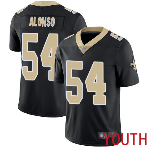 New Orleans Saints Limited Black Youth Kiko Alonso Home Jersey NFL Football 54 Vapor Untouchable Jersey